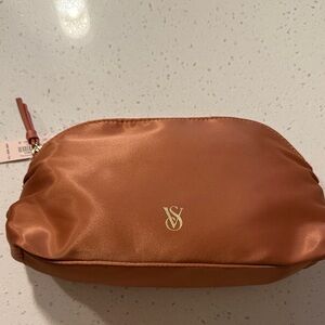Victoria's Secret Satin Cosmetic Pouch - Copper